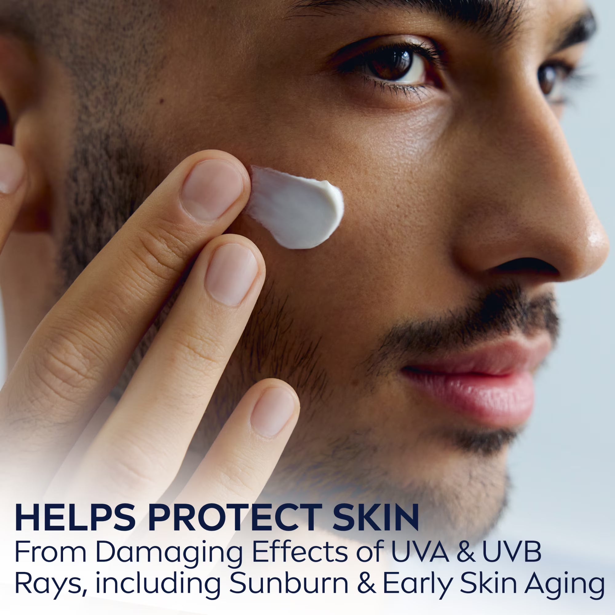 NIVEA MEN Sensitive Face Lotion, Moisturizer SPF 15 Broad Spectrum Sunscreen, 2.5 fl oz
