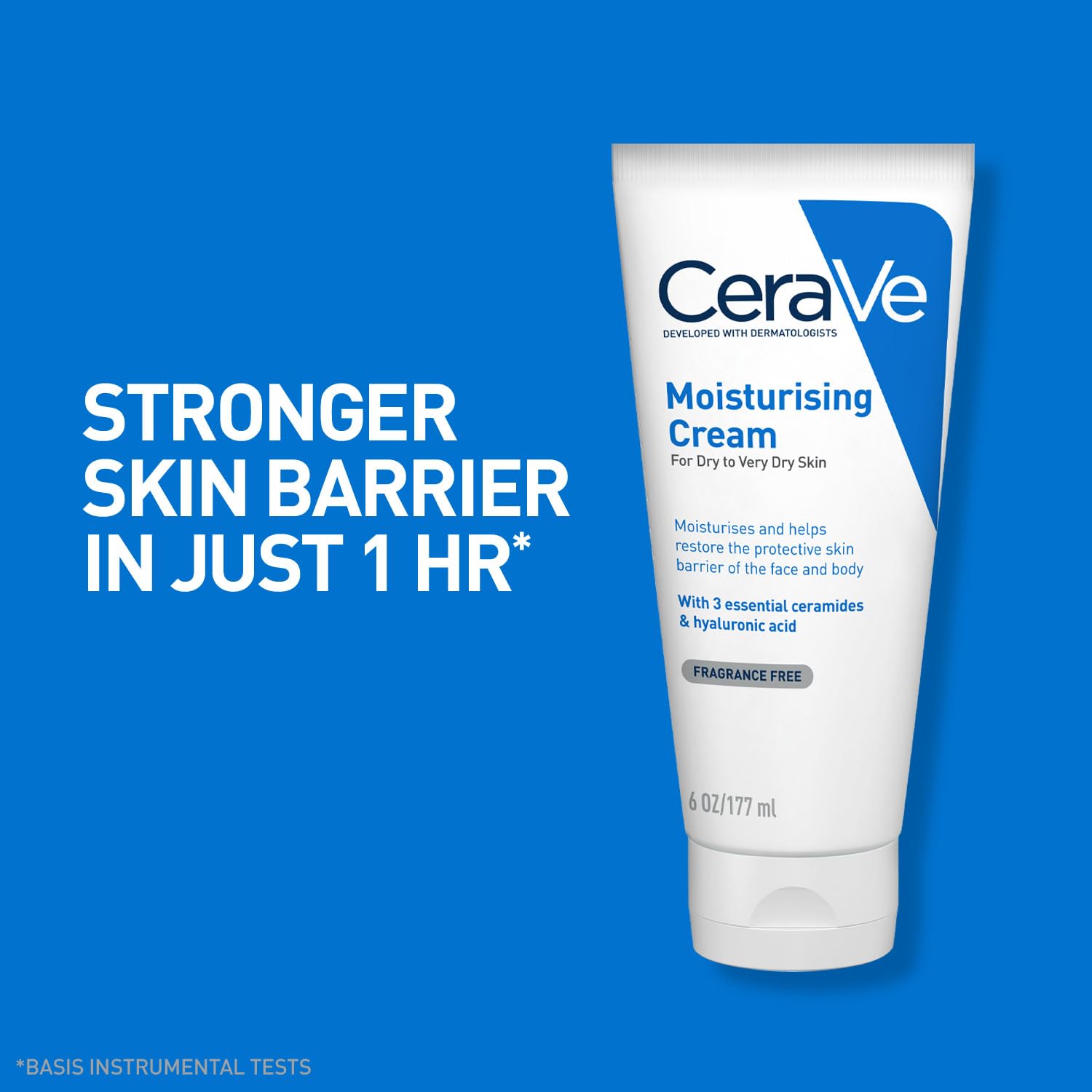 CeraVe Moisturizing Cream For Dry To Very Dry Skin (177ml) - Formulated with 3 Essential Ceramides And Hyaluronic Acid | Non-Comedogenic Moisturizer For Face