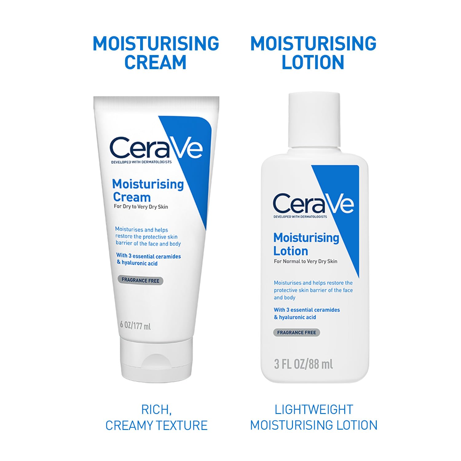 CeraVe Moisturizing Cream For Dry To Very Dry Skin (177ml) - Formulated with 3 Essential Ceramides And Hyaluronic Acid | Non-Comedogenic Moisturizer For Face
