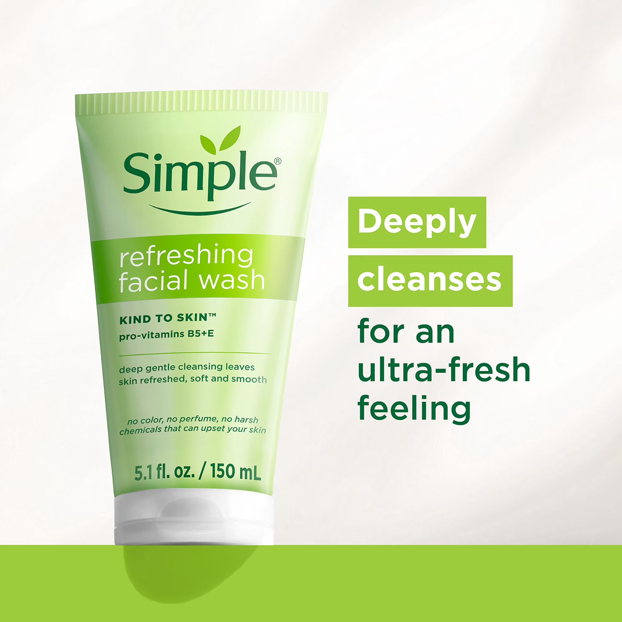 Simple Kind To Skin Refreshing Facial Wash, Face Wash, 2 pc