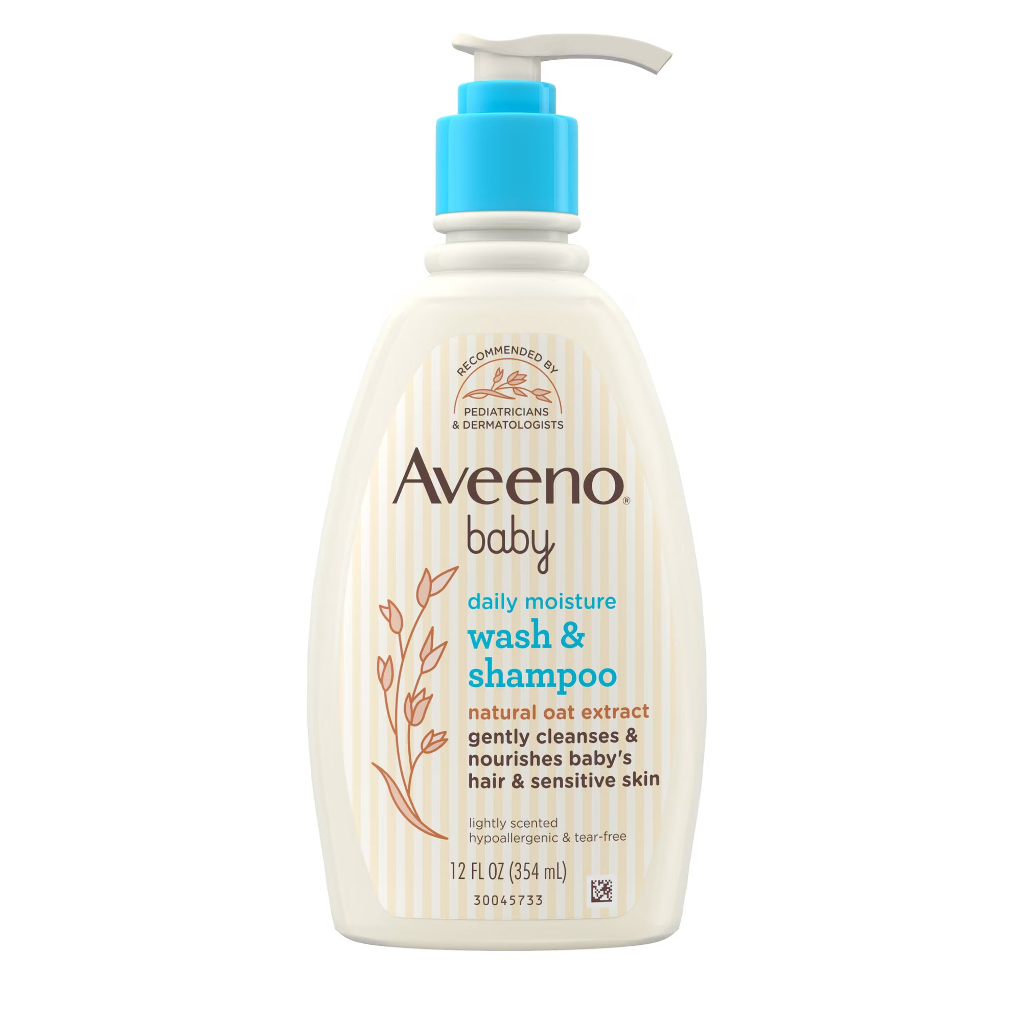 Aveeno Baby Daily Moisture Body Wash & Shampoo, 12 Fl oz