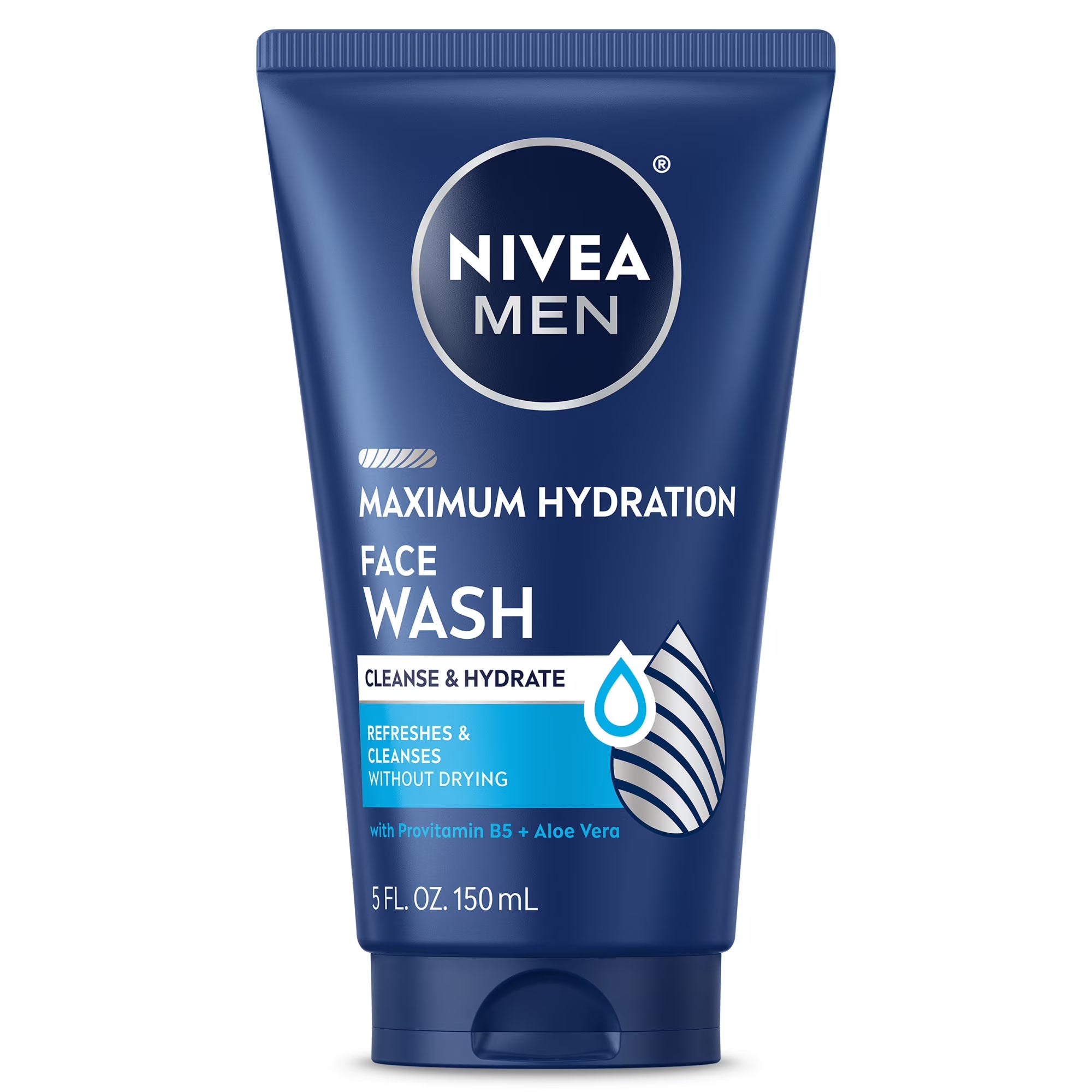 NIVEA MEN Maximum Hydration Face Wash with Aloe Vera, 5 fl oz