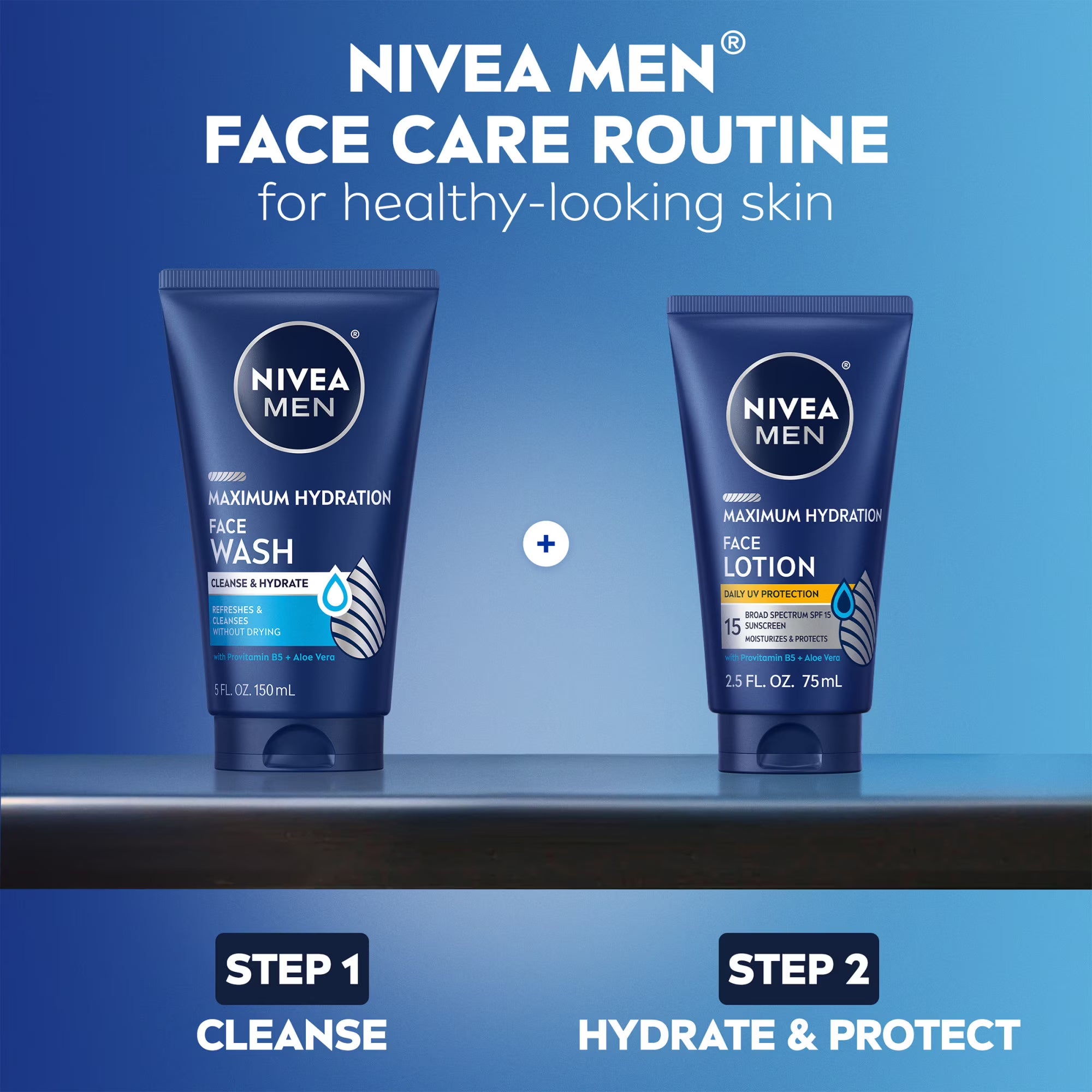 NIVEA MEN Maximum Hydration Face Wash with Aloe Vera, 5 fl oz