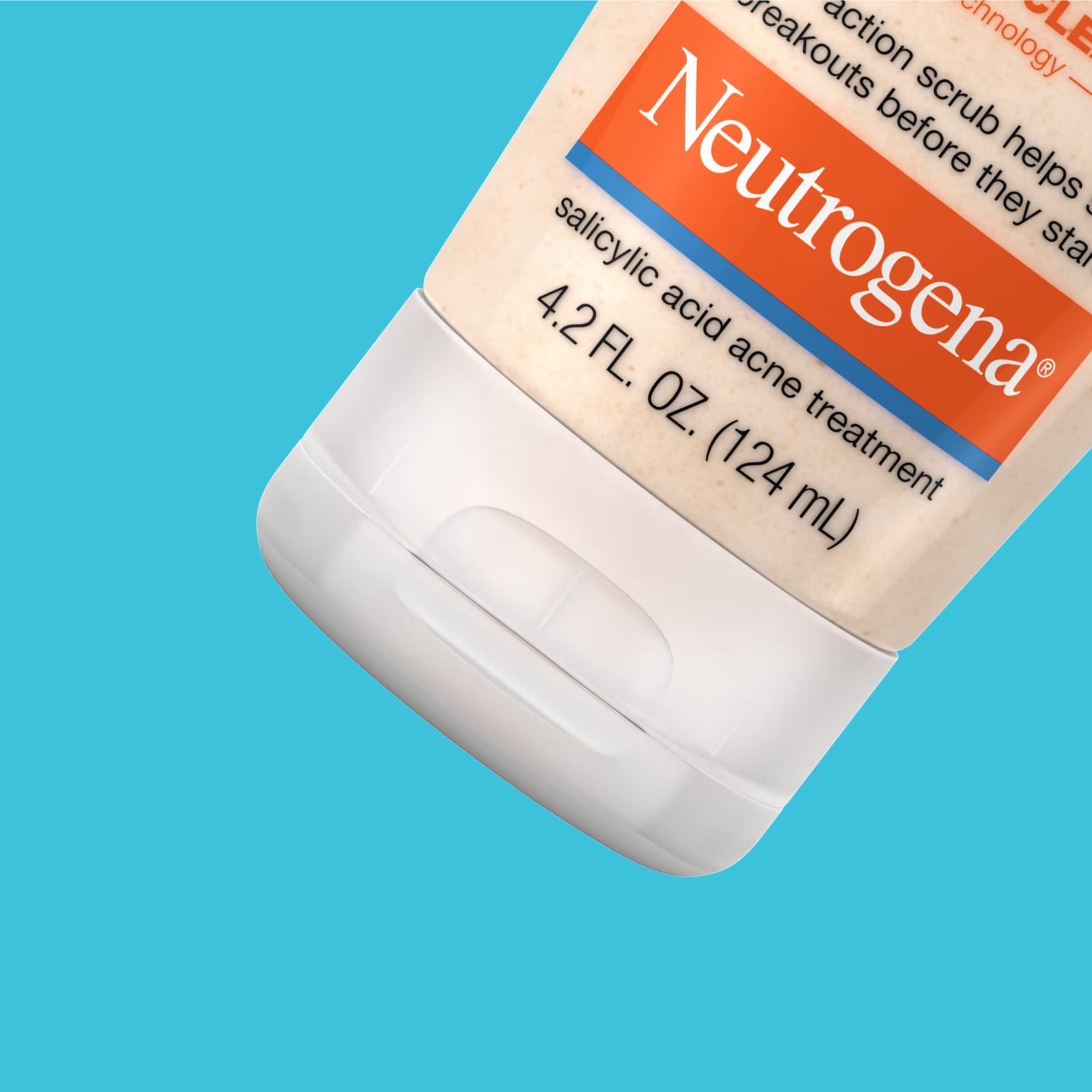 Neutrogena Oil-Free Face Scrub, Salicylic Acid Acne Face Wash & Acne Treatment, 4.2 fl oz