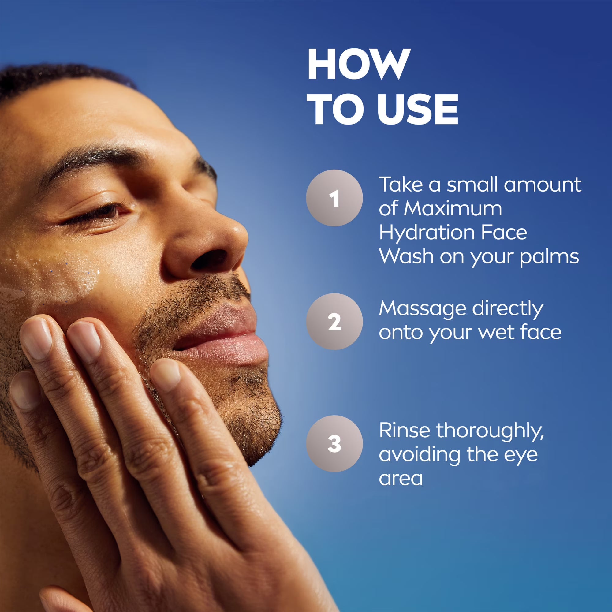 NIVEA MEN Maximum Hydration Face Wash with Aloe Vera, 5 fl oz